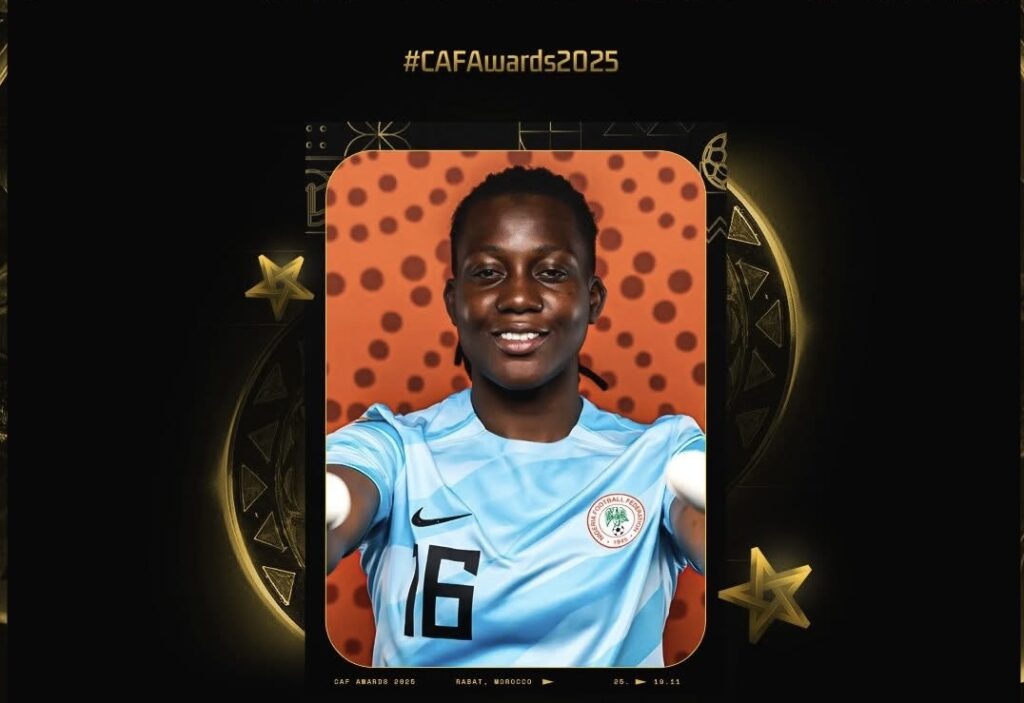 شياماكا نادوزي تتوج بجائزة أفضل حارسة مرمى في إفريقيا لعام 2025