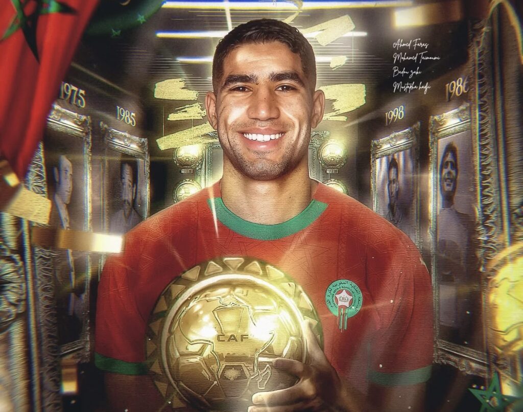 أخيرًا.. أشرف حكيمي يتوّج بالكرة الذهبية الإفريقية بعد موسم استثنائي