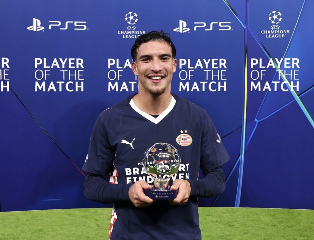 اليويفا يُكرّم الدريوش بعد ثنائيته التاريخية أمام ليفربول