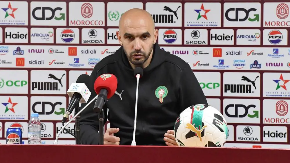 الركراكي: خياراتنا التكتيكية مبنية على القناعة وليس الخوف